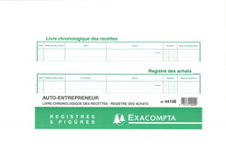 Registre pour auto-entrepreneur - Exacompta 4410E