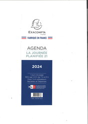 Agenda Exacompta 2024 - Modle Journe planifie 21 Noir - 214121E