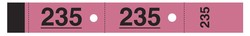 Carnet de 50 tickets vestiaire numrots - Coloris rose - Elve 264