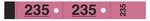 Carnet de 50 tickets vestiaire numérotés - Coloris rose - Elve 264