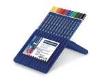 Etui de 12 crayons de couleur aquarellable Staedtler - Modle Ergo Soft - Ouvert