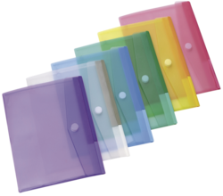Assortiment 12 Pochettes de couleur pour carnet de suivi vhicule format A4