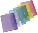 Assortiment 12 Pochettes de couleur pour carnet de suivi véhicule format A4