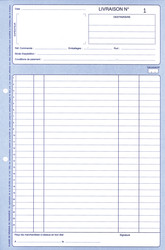 Bon de livraison autocopiant en carnet de 50 - Format A4 - 2146