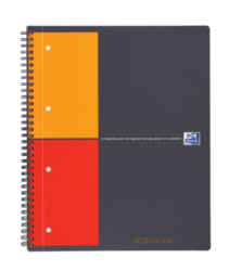 Cahier ActiveBook Quadrillé 5x5 Oxford  - Format A4+ - 160 pages perforées