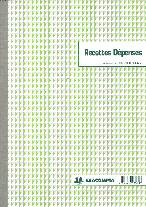 carnet comptabilité Livre de Caisse: Note comptable Cahier de comptabilité  | Carnet de tenue de compte | Registre recettes dépenses (French Edition)